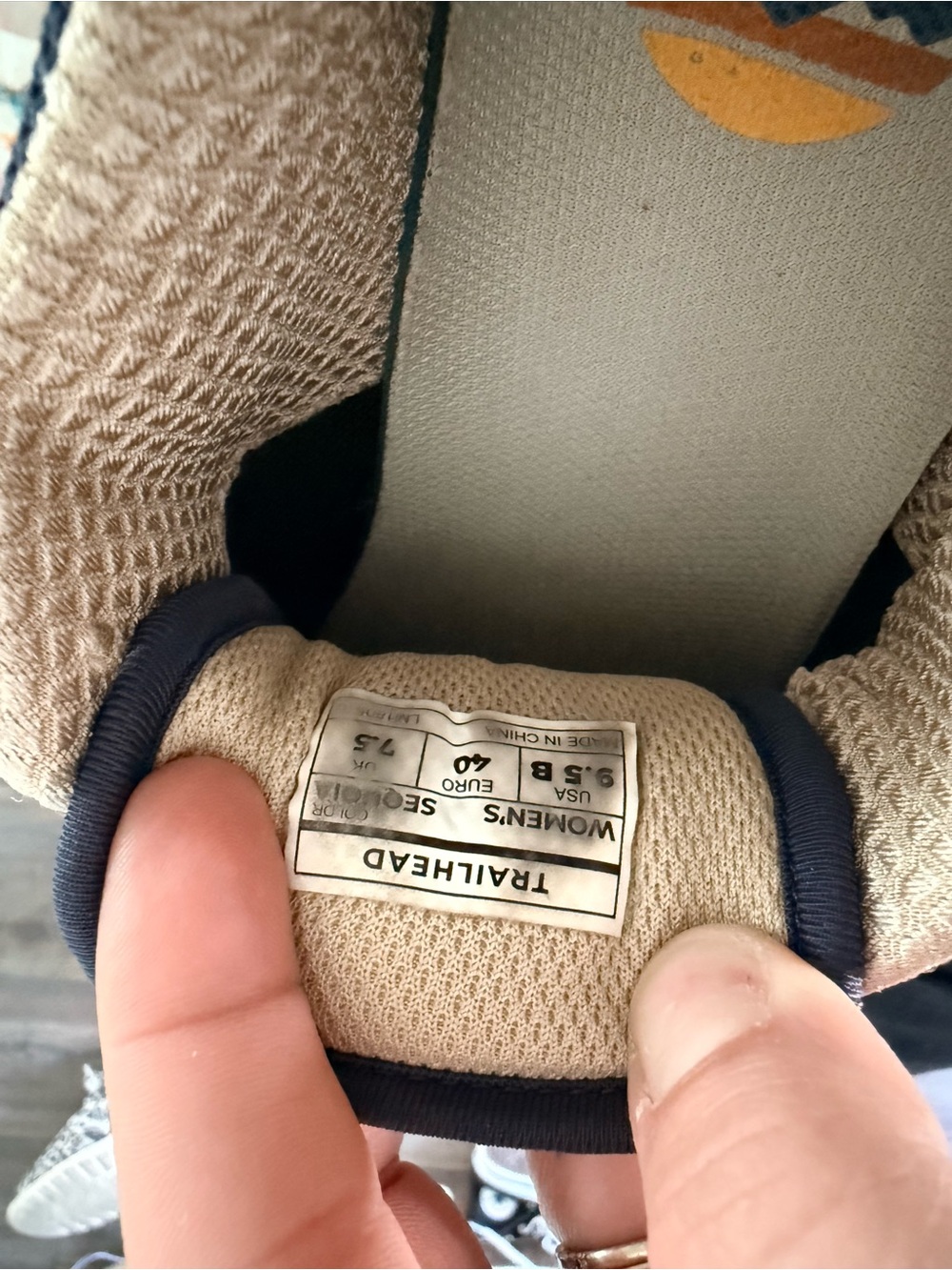 LEMS Women's Navy & Brown Trailhead Hiking Sneakers - Picture 8 of 8